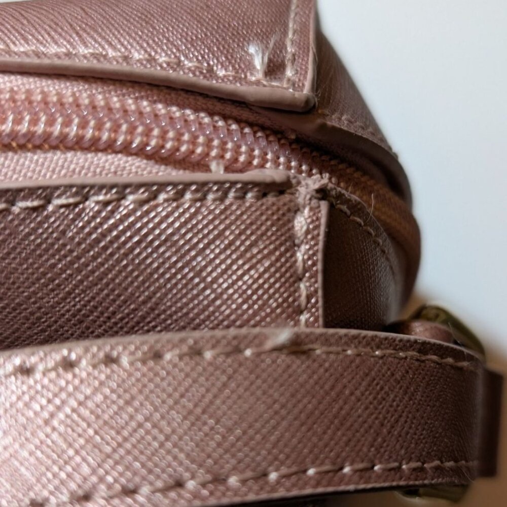 Joy Mangano RFID Leather Crossbody Bag With Adjustable Strap & Gold Hardware - Picture 11 of 12